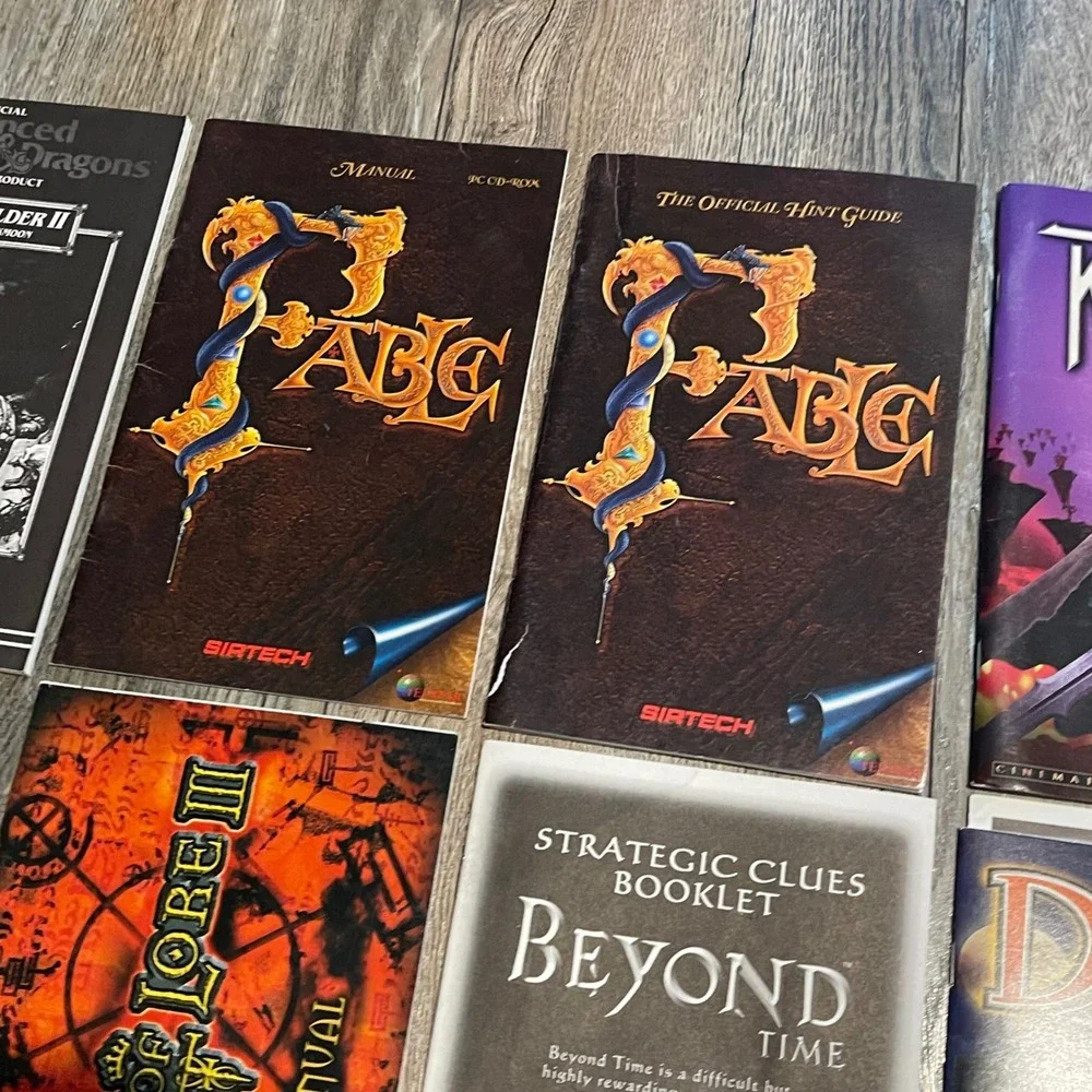 16 PC Game Manual Lot Might and Magic Quest for Glory Fable Dungeons & Dragons